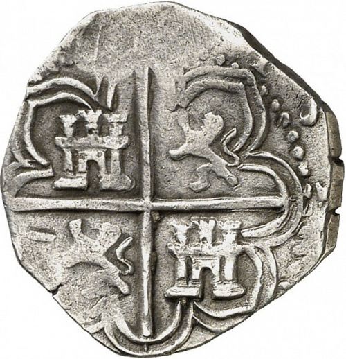 1 Real Reverse Image minted in SPAIN in 1595B (1556-98  -  FELIPE II)  - The Coin Database