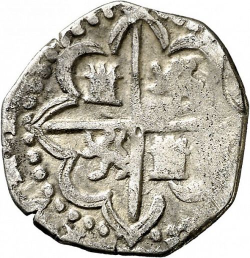 1 Real Reverse Image minted in SPAIN in 1595C (1556-98  -  FELIPE II)  - The Coin Database