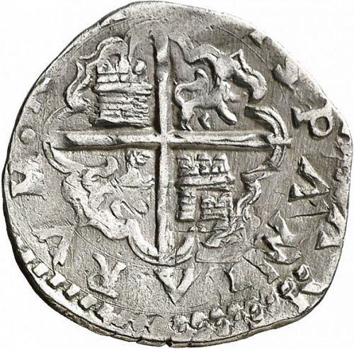 1 Real Reverse Image minted in SPAIN in 1595D (1556-98  -  FELIPE II)  - The Coin Database