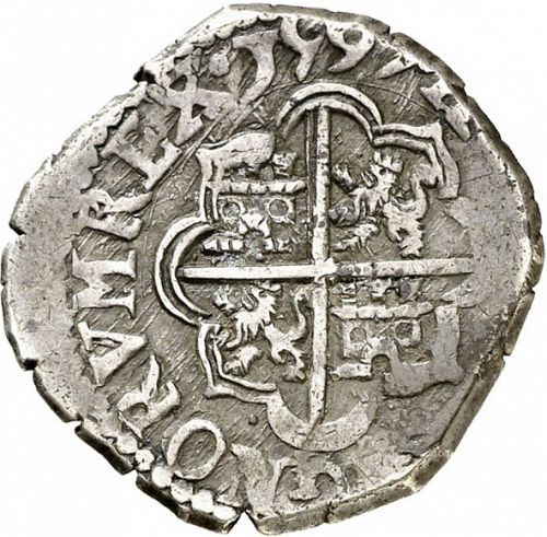 1 Real Reverse Image minted in SPAIN in 1597 (1556-98  -  FELIPE II)  - The Coin Database