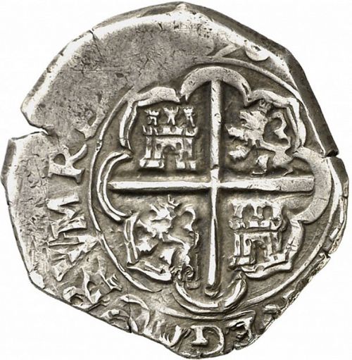 1 Real Reverse Image minted in SPAIN in 1598D (1556-98  -  FELIPE II)  - The Coin Database