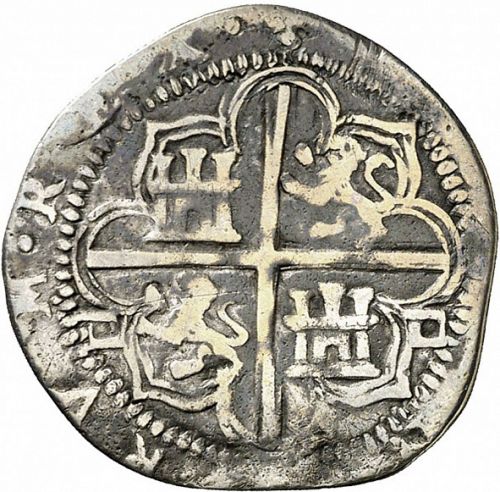 1 Real Reverse Image minted in SPAIN in ND/DD (1556-98  -  FELIPE II)  - The Coin Database