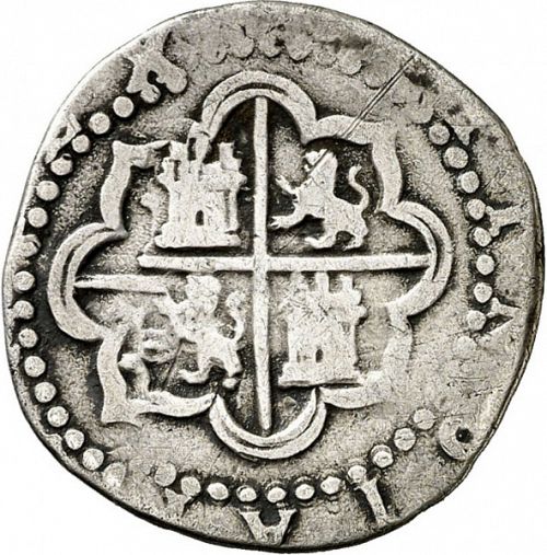 1 Real Reverse Image minted in SPAIN in ND/D (1556-98  -  FELIPE II)  - The Coin Database