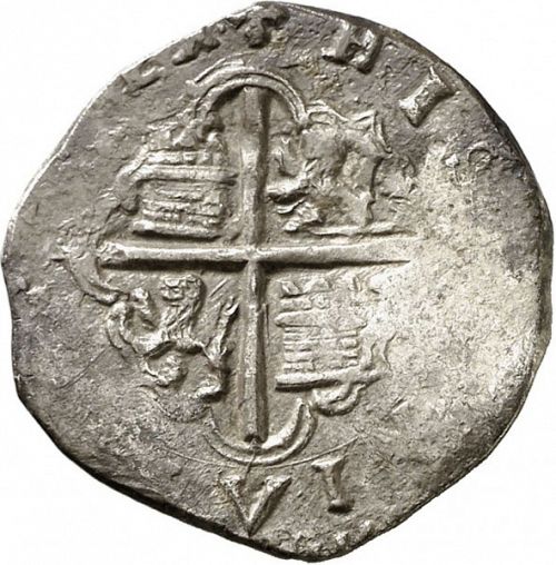 1 Real Reverse Image minted in SPAIN in ND/F (1556-98  -  FELIPE II)  - The Coin Database
