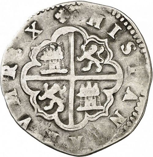 1 Real Reverse Image minted in SPAIN in ND/M (1556-98  -  FELIPE II)  - The Coin Database