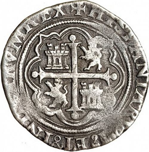 1 Real Reverse Image minted in SPAIN in ND/O (1556-98  -  FELIPE II)  - The Coin Database