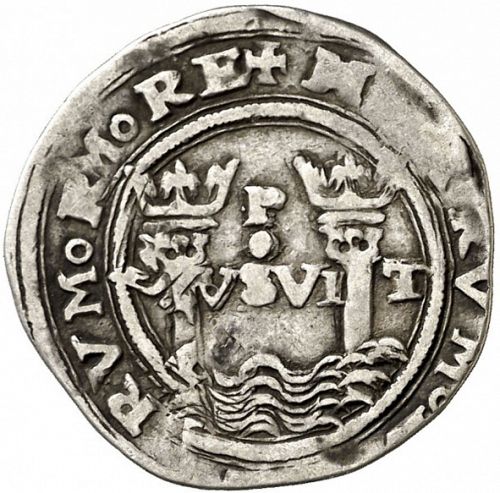 1 Real Reverse Image minted in SPAIN in ND/R (1556-98  -  FELIPE II)  - The Coin Database