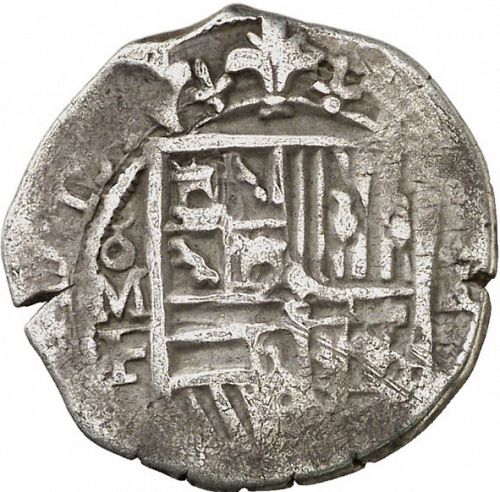 1 Real Obverse Image minted in SPAIN in 1611F (1598-21  -  FELIPE III)  - The Coin Database