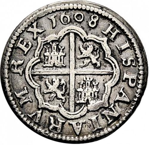 1 Real Reverse Image minted in SPAIN in 1608C (1598-21  -  FELIPE III)  - The Coin Database