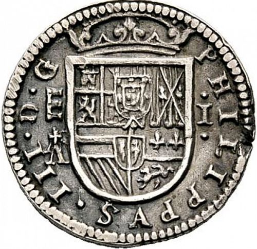 1 Real Obverse Image minted in SPAIN in 1628A (1621-65  -  FELIPE IV)  - The Coin Database