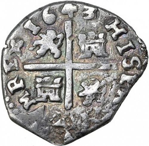 1 Real Reverse Image minted in SPAIN in 1643B (1621-65  -  FELIPE IV)  - The Coin Database