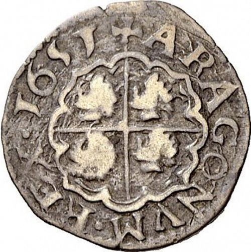 1 Real Reverse Image minted in SPAIN in 1651 (1621-65  -  FELIPE IV)  - The Coin Database