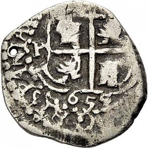 1 Real Reverse Image minted in SPAIN in 1655E (1621-65  -  FELIPE IV)  - The Coin Database