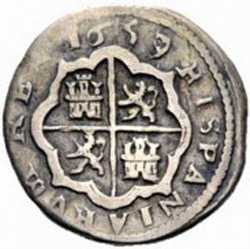 1 Real Reverse Image minted in SPAIN in 1659BR (1621-65  -  FELIPE IV)  - The Coin Database