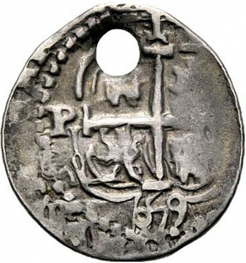 1 Real Reverse Image minted in SPAIN in 1659E (1621-65  -  FELIPE IV)  - The Coin Database