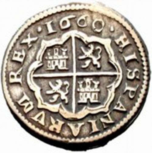 1 Real Reverse Image minted in SPAIN in 1660BR (1621-65  -  FELIPE IV)  - The Coin Database