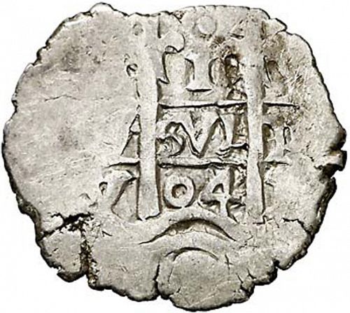 1 Real Obverse Image minted in SPAIN in 1704Y (1700-46  -  FELIPE V)  - The Coin Database