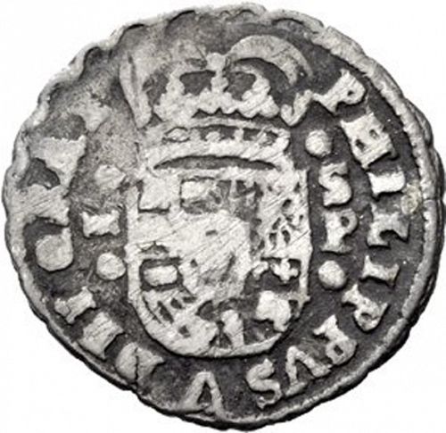 1 Real Obverse Image minted in SPAIN in 1705P (1700-46  -  FELIPE V)  - The Coin Database