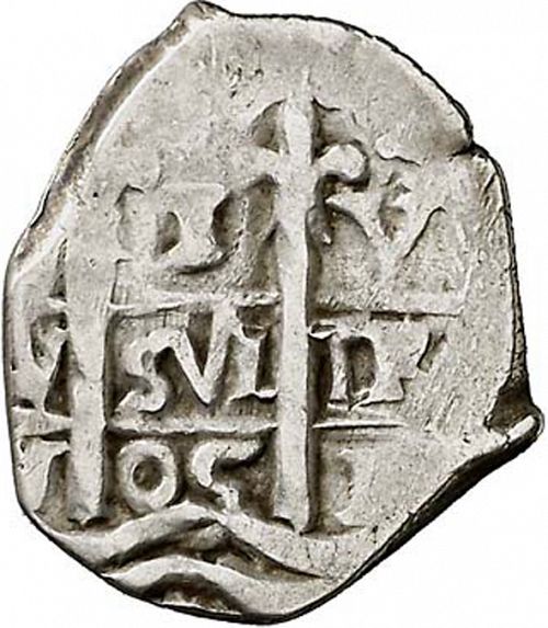 1 Real Obverse Image minted in SPAIN in 1705Y (1700-46  -  FELIPE V)  - The Coin Database