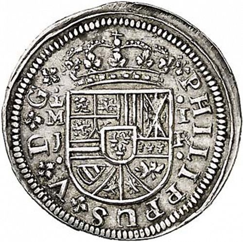 1 Real Obverse Image minted in SPAIN in 1717J (1700-46  -  FELIPE V)  - The Coin Database