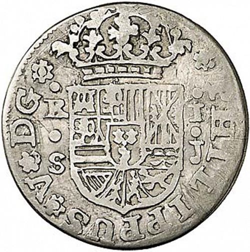 1 Real Obverse Image minted in SPAIN in 1717J (1700-46  -  FELIPE V)  - The Coin Database