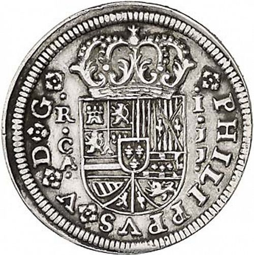 1 Real Obverse Image minted in SPAIN in 1719JJ (1700-46  -  FELIPE V)  - The Coin Database