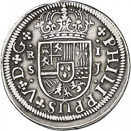 1 Real Obverse Image minted in SPAIN in 1720J (1700-46  -  FELIPE V)  - The Coin Database
