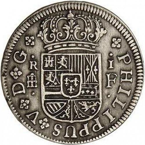 1 Real Obverse Image minted in SPAIN in 1721F (1700-46  -  FELIPE V)  - The Coin Database
