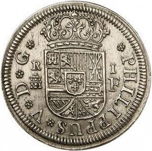 1 Real Obverse Image minted in SPAIN in 1726F (1700-46  -  FELIPE V)  - The Coin Database