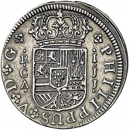 1 Real Obverse Image minted in SPAIN in 1726JJ (1700-46  -  FELIPE V)  - The Coin Database