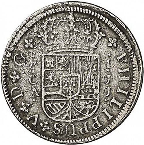 1 Real Obverse Image minted in SPAIN in 1727JJ (1700-46  -  FELIPE V)  - The Coin Database