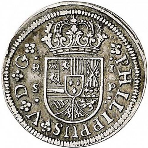 1 Real Obverse Image minted in SPAIN in 1728P (1700-46  -  FELIPE V)  - The Coin Database