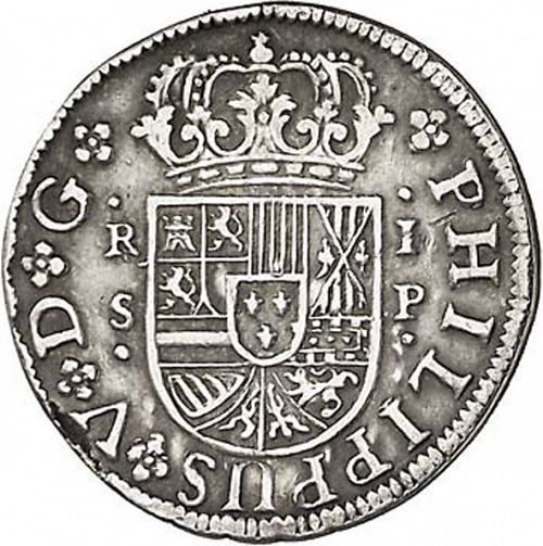 1 Real Obverse Image minted in SPAIN in 1729P (1700-46  -  FELIPE V)  - The Coin Database