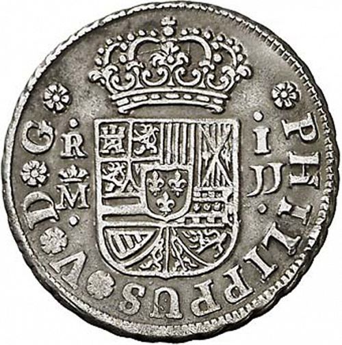1 Real Obverse Image minted in SPAIN in 1730JJ (1700-46  -  FELIPE V)  - The Coin Database