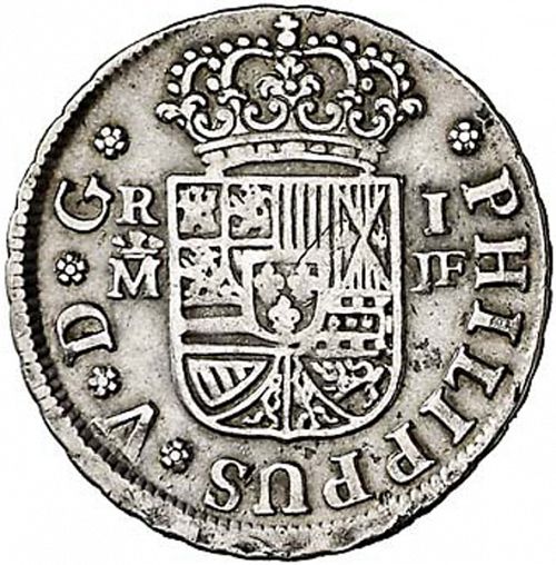 1 Real Obverse Image minted in SPAIN in 1733JF (1700-46  -  FELIPE V)  - The Coin Database