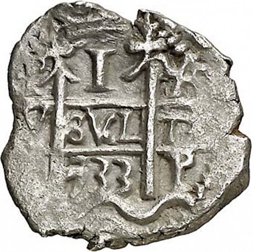 1 Real Obverse Image minted in SPAIN in 1733YA (1700-46  -  FELIPE V)  - The Coin Database