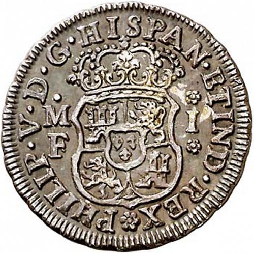 1 Real Obverse Image minted in SPAIN in 1736MF (1700-46  -  FELIPE V)  - The Coin Database