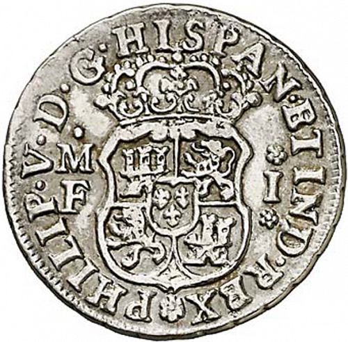 1 Real Obverse Image minted in SPAIN in 1737MF (1700-46  -  FELIPE V)  - The Coin Database