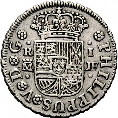 1 Real Obverse Image minted in SPAIN in 1738JF (1700-46  -  FELIPE V)  - The Coin Database