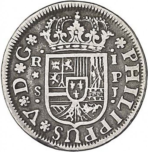 1 Real Obverse Image minted in SPAIN in 1739PJ (1700-46  -  FELIPE V)  - The Coin Database