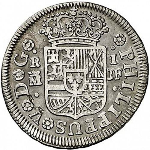 1 Real Obverse Image minted in SPAIN in 1740JF (1700-46  -  FELIPE V)  - The Coin Database