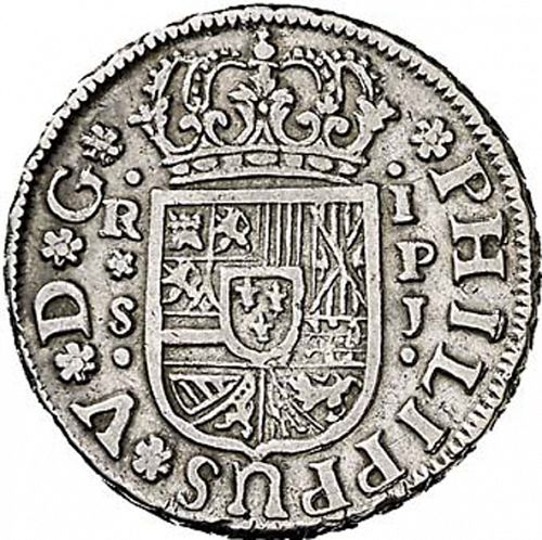 1 Real Obverse Image minted in SPAIN in 1740PJ (1700-46  -  FELIPE V)  - The Coin Database
