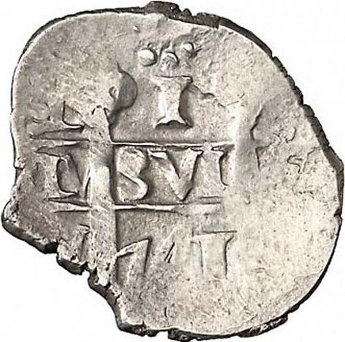 1 Real Obverse Image minted in SPAIN in 1741V (1700-46  -  FELIPE V)  - The Coin Database