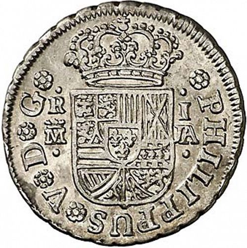 1 Real Obverse Image minted in SPAIN in 1742JA (1700-46  -  FELIPE V)  - The Coin Database