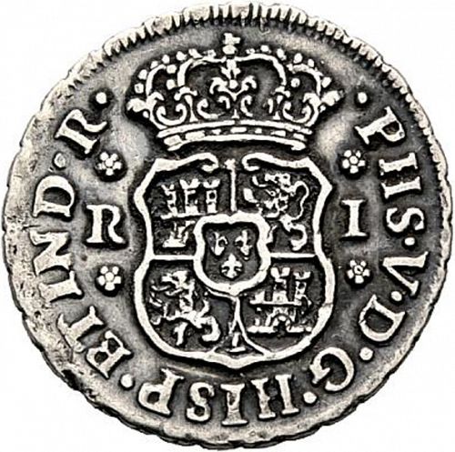 1 Real Obverse Image minted in SPAIN in 1743M (1700-46  -  FELIPE V)  - The Coin Database