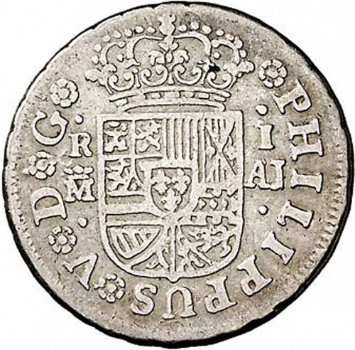 1 Real Obverse Image minted in SPAIN in 1745AJ (1700-46  -  FELIPE V)  - The Coin Database