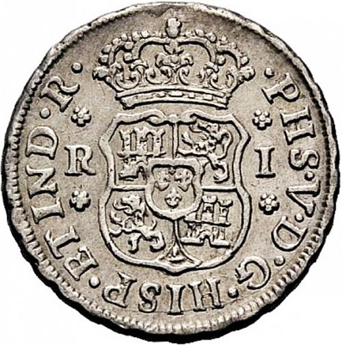 1 Real Obverse Image minted in SPAIN in 1745M (1700-46  -  FELIPE V)  - The Coin Database
