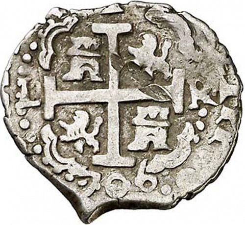 1 Real Reverse Image minted in SPAIN in 1706R (1700-46  -  FELIPE V)  - The Coin Database