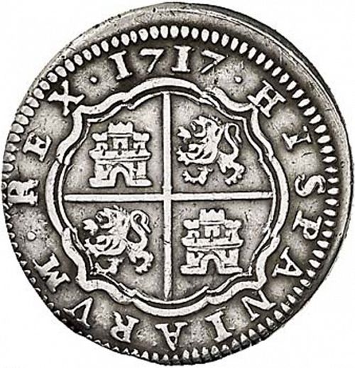 1 Real Reverse Image minted in SPAIN in 1717J (1700-46  -  FELIPE V)  - The Coin Database