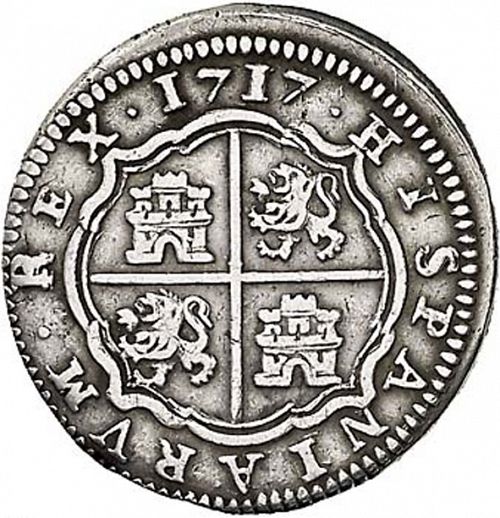 1 Real Reverse Image minted in SPAIN in 1717J (1700-46  -  FELIPE V)  - The Coin Database